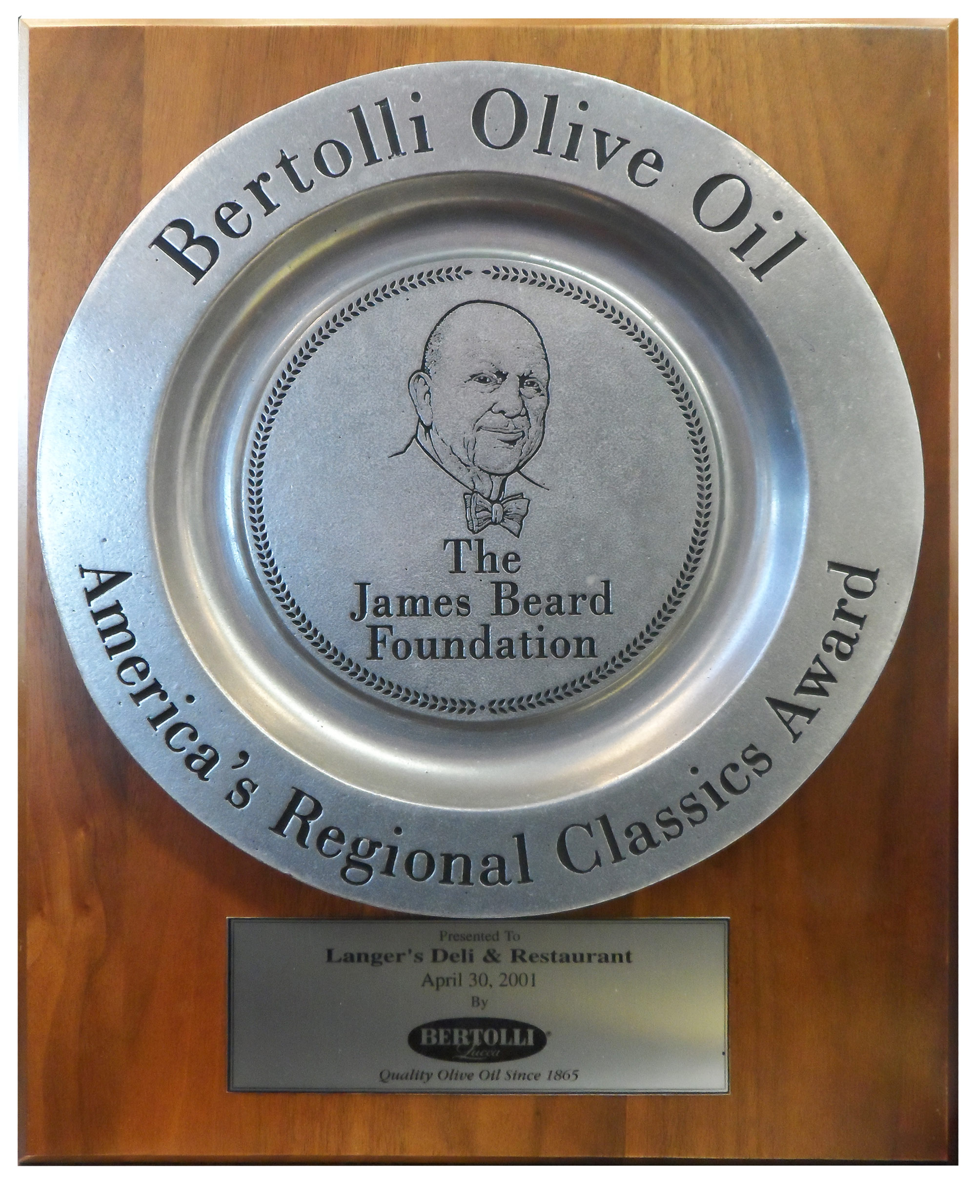Langer's James Beard America's Classics Award